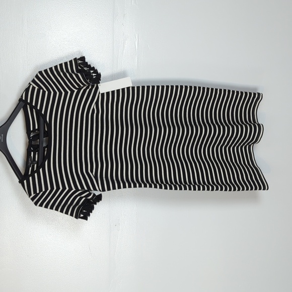 Talbots NWT Tassel Trim Striped Shift Dress - Picture 1 of 12